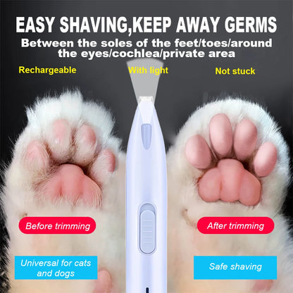 Silent LED Pet Grooming Trimmer