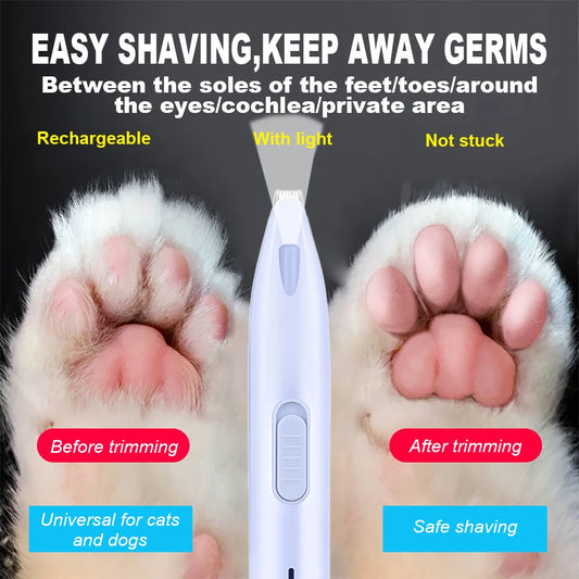 Silent LED Pet Grooming Trimmer