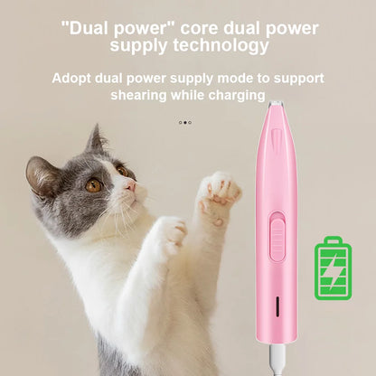 Silent LED Pet Grooming Trimmer